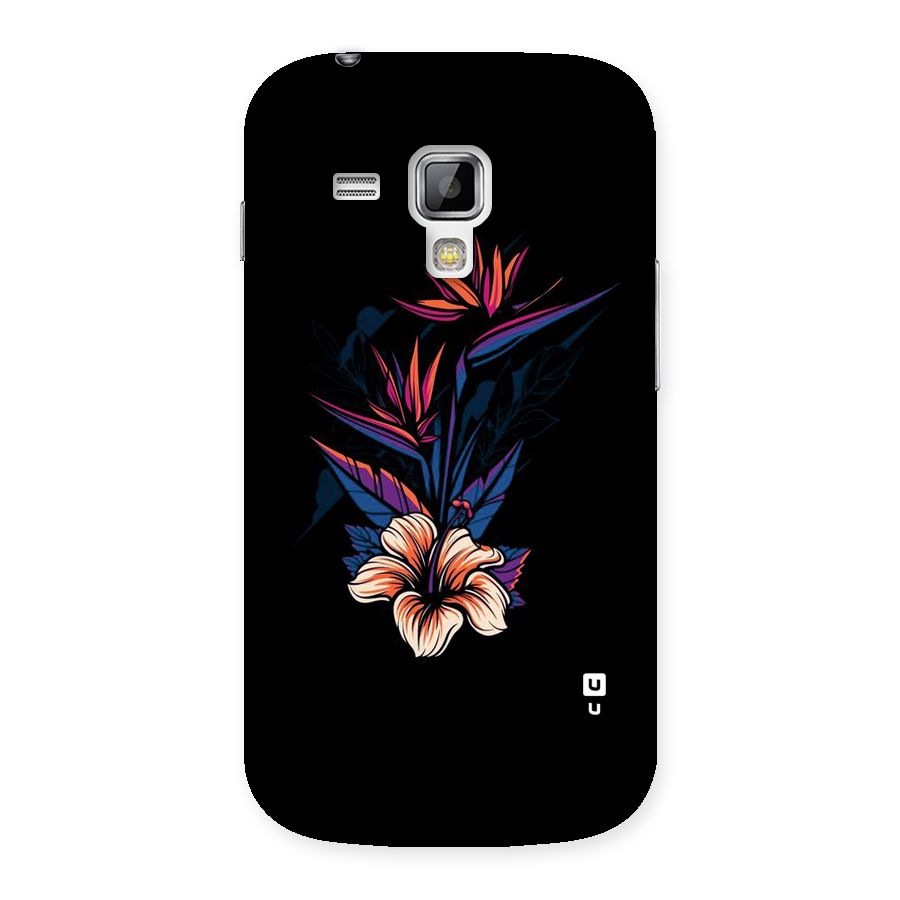 Single Painted Flower Back Case for Galaxy S Duos