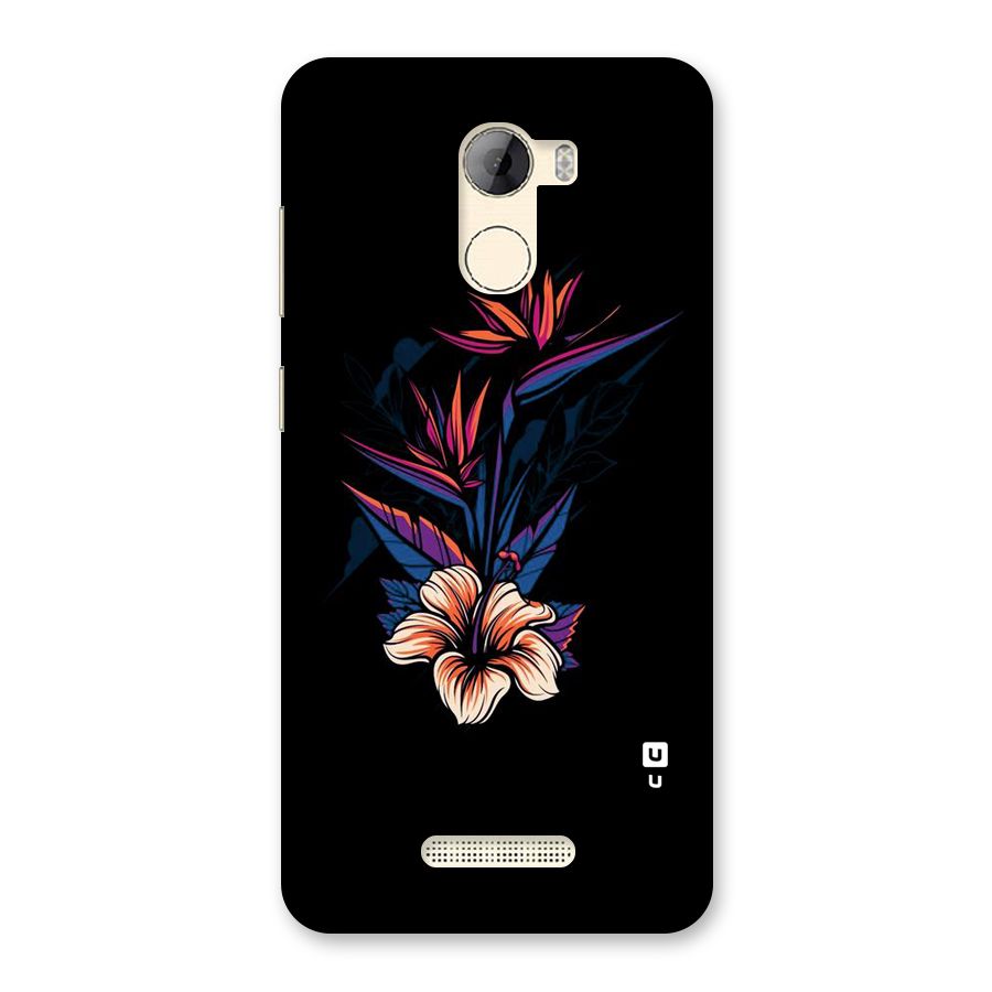 Single Painted Flower Back Case for Gionee A1 LIte