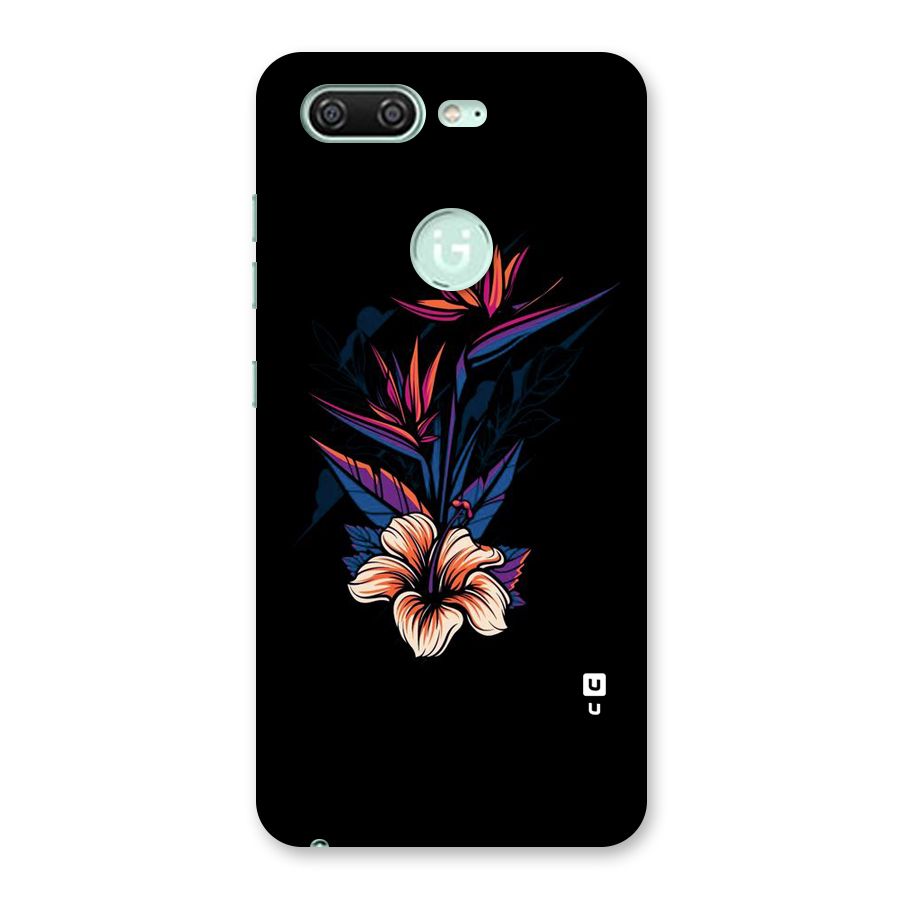 Single Painted Flower Back Case for Gionee S10