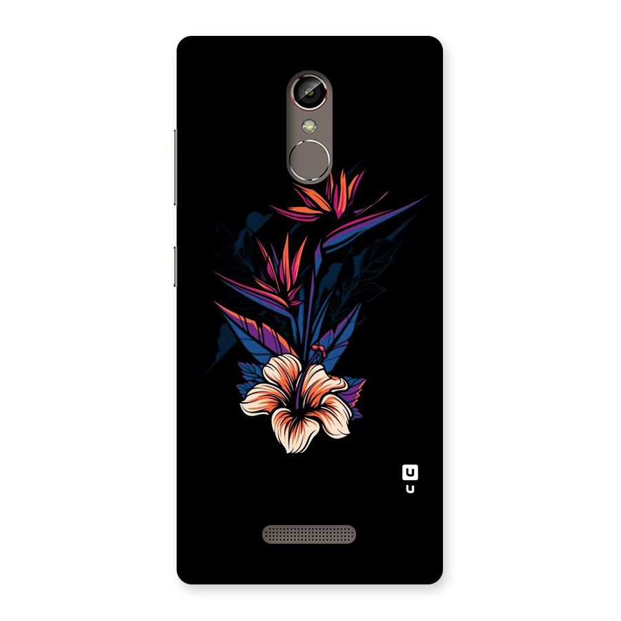Single Painted Flower Back Case for Gionee S6s