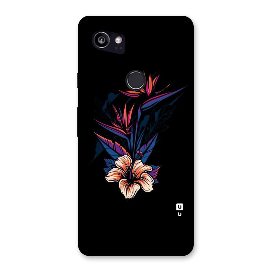 Single Painted Flower Back Case for Google Pixel 2 XL