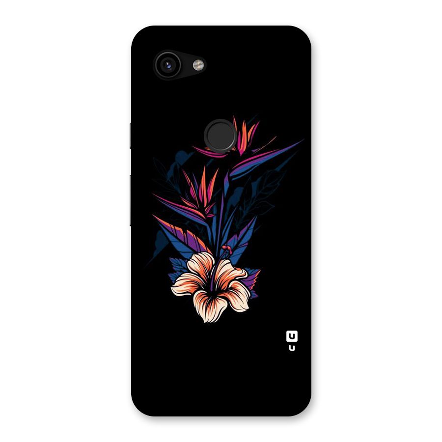Single Painted Flower Back Case for Google Pixel 3a