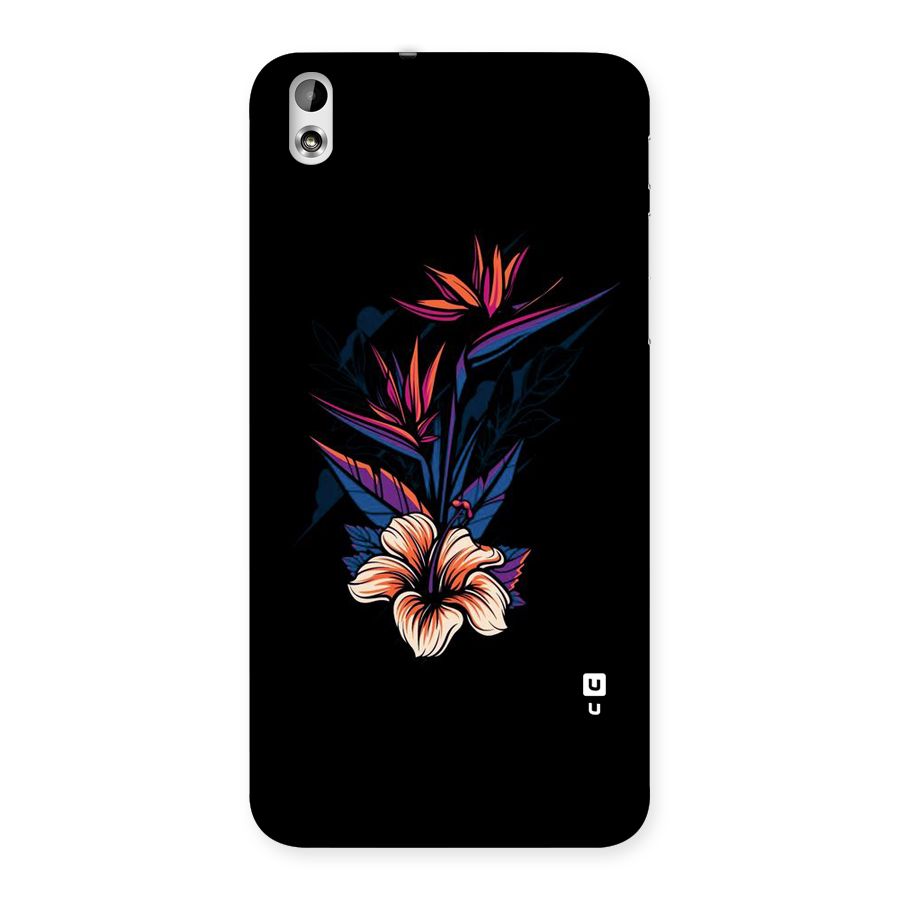 Single Painted Flower Back Case for HTC Desire 816g