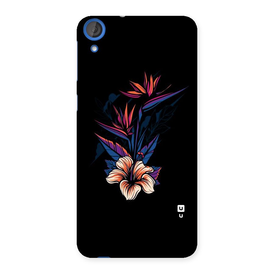 Single Painted Flower Back Case for HTC Desire 820