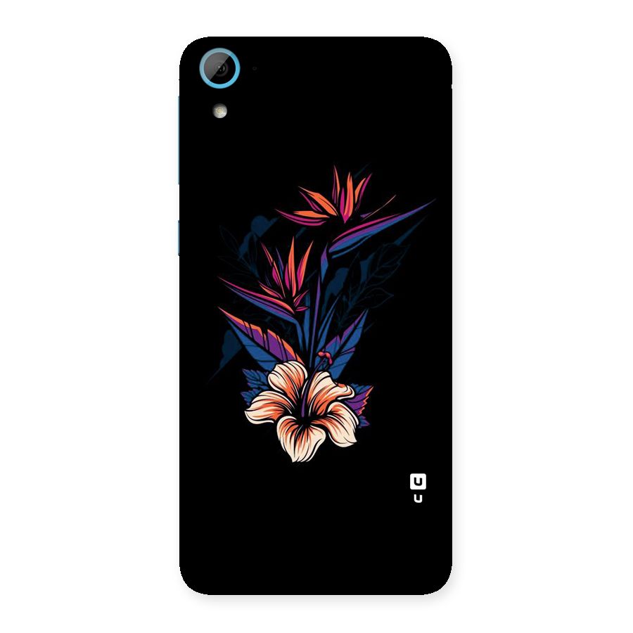 Single Painted Flower Back Case for HTC Desire 826