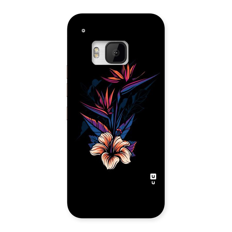 Single Painted Flower Back Case for HTC One M9