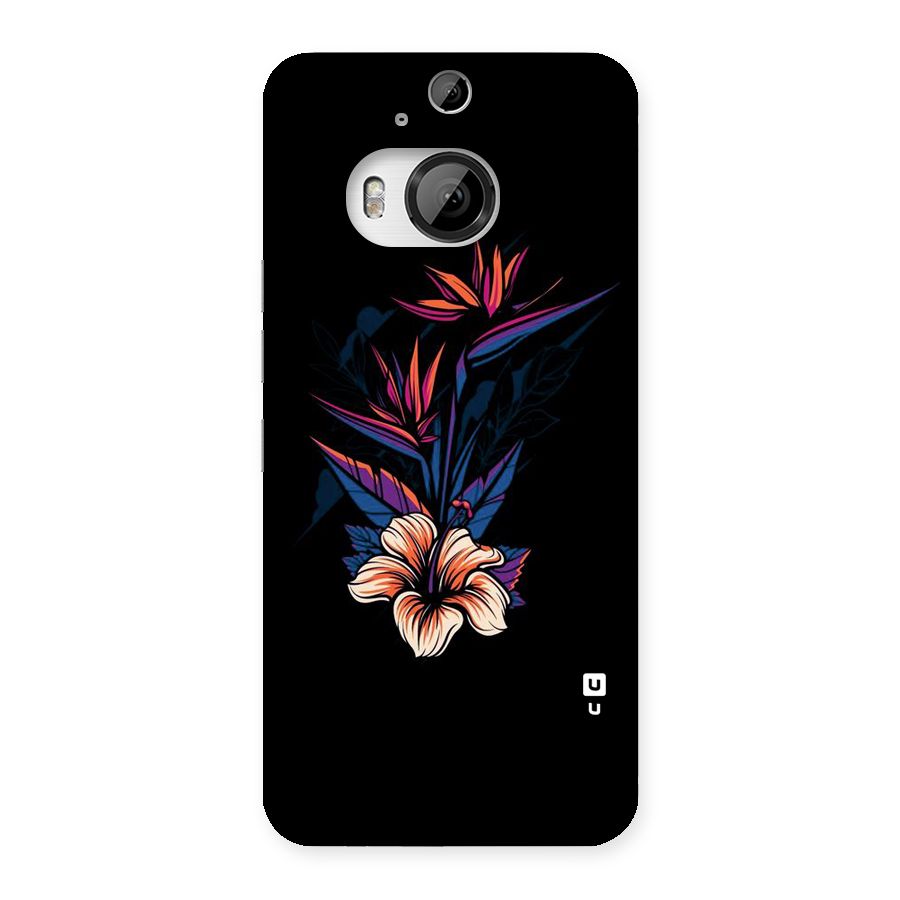Single Painted Flower Back Case for HTC One M9 Plus