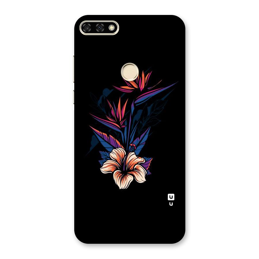 Single Painted Flower Back Case for Honor 7A