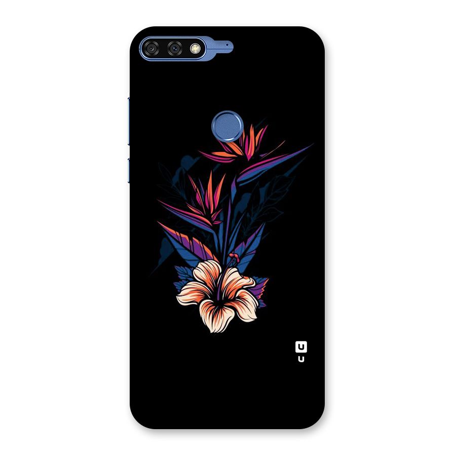 Single Painted Flower Back Case for Honor 7C