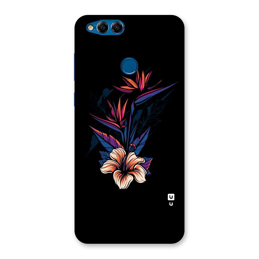 Single Painted Flower Back Case for Honor 7X