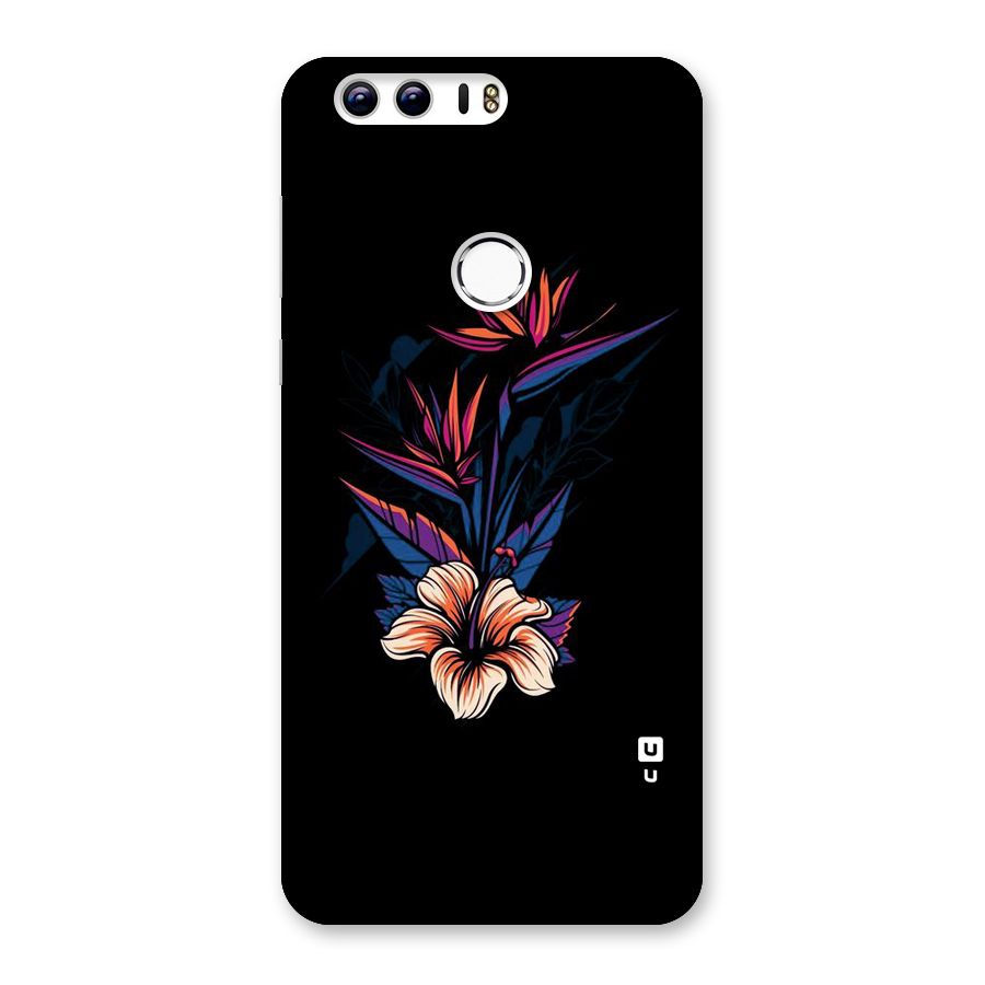 Single Painted Flower Back Case for Honor 8