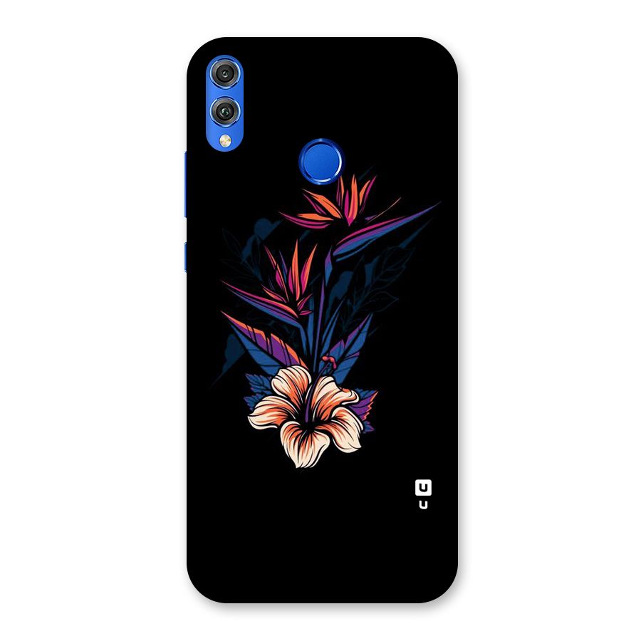Single Painted Flower Back Case for Honor 8X