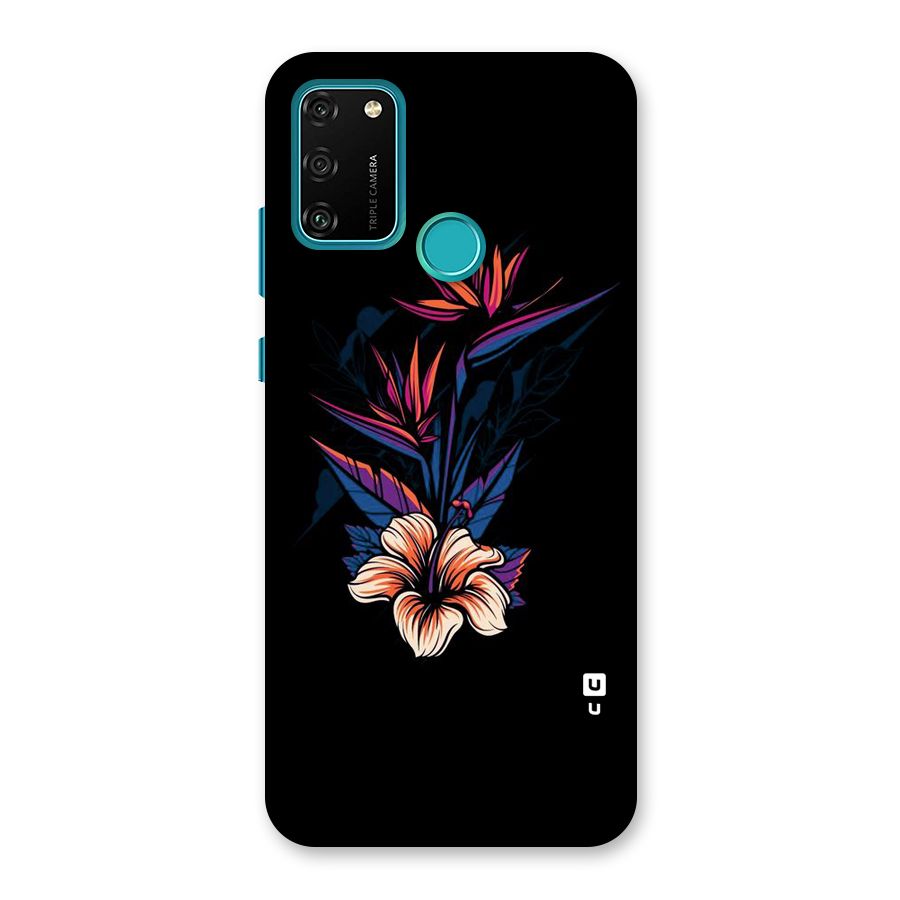 Single Painted Flower Back Case for Honor 9A