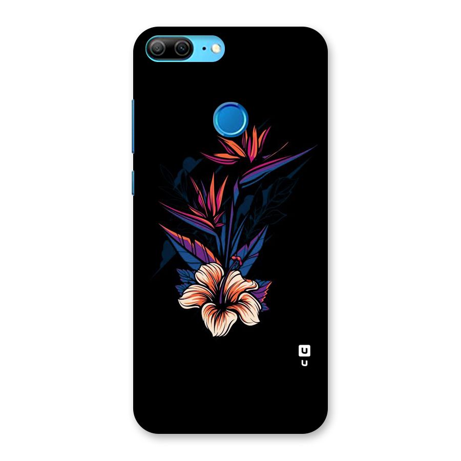Single Painted Flower Back Case for Honor 9 Lite