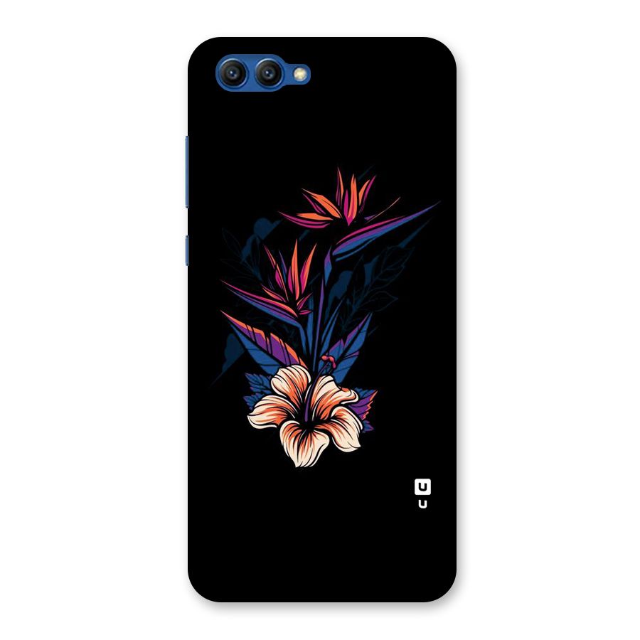 Single Painted Flower Back Case for Honor View 10