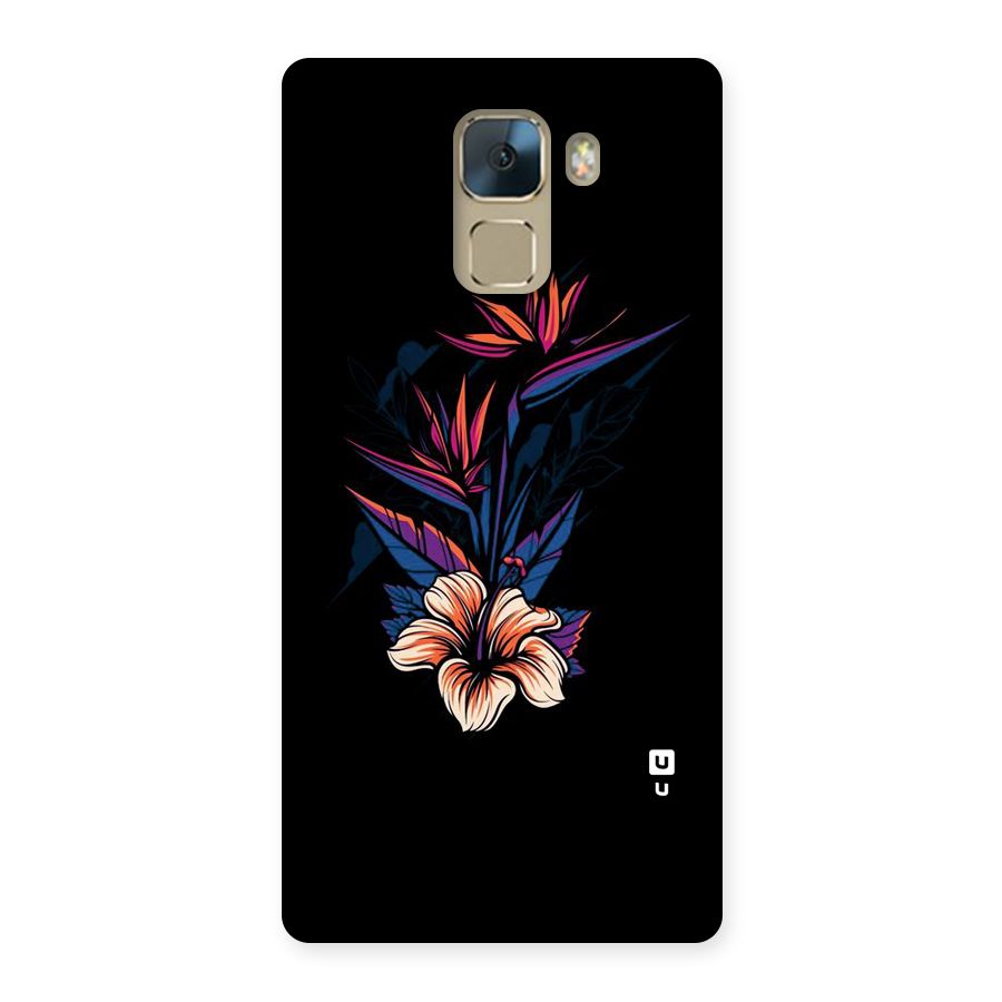 Single Painted Flower Back Case for Huawei Honor 7