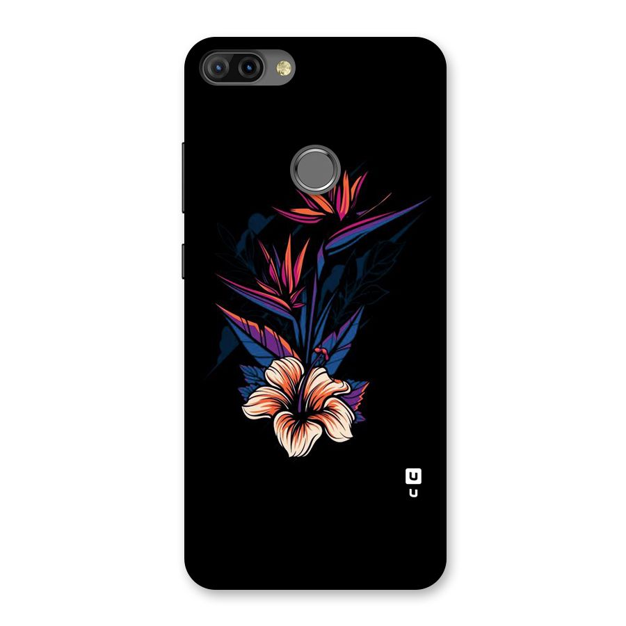 Single Painted Flower Back Case for Infinix Hot 6 Pro
