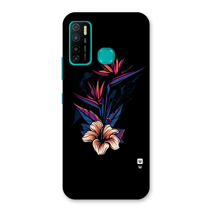 Single Painted Flower Back Case for Infinix Hot 9 Pro