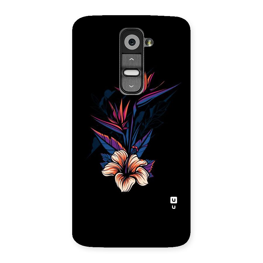 Single Painted Flower Back Case for LG G2