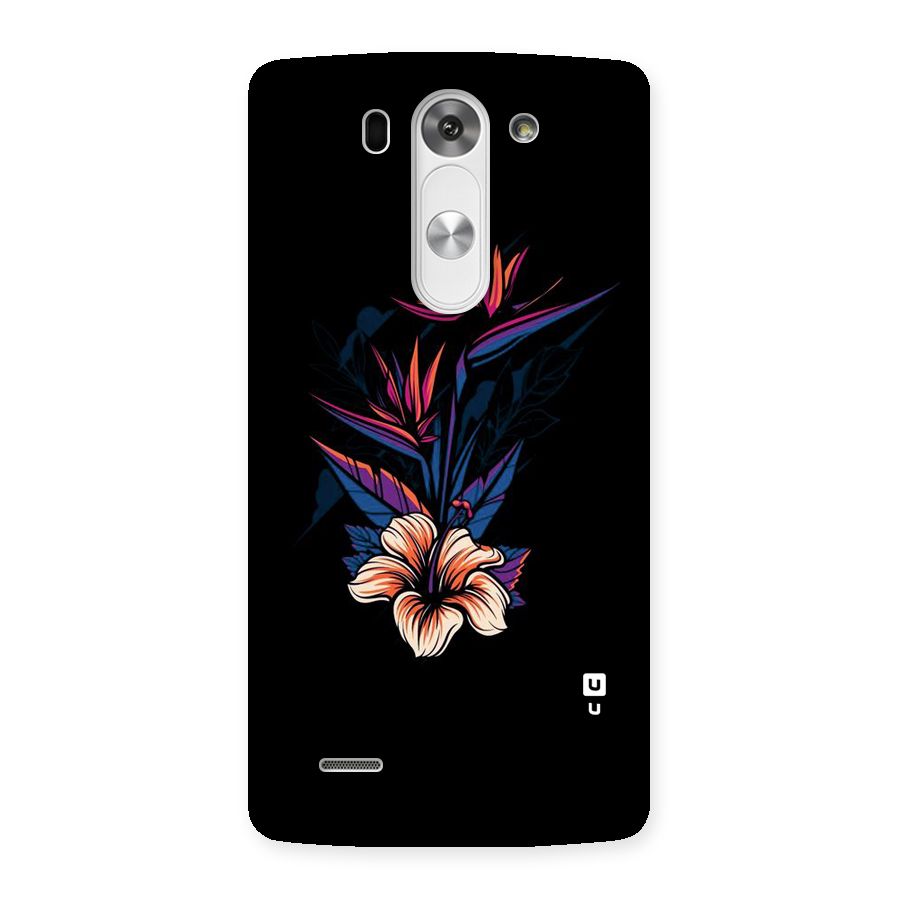 Single Painted Flower Back Case for LG G3 Beat