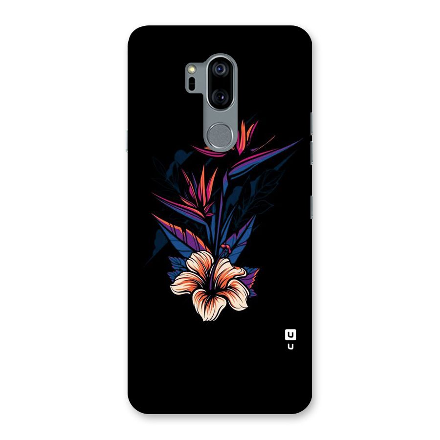 Single Painted Flower Back Case for LG G7