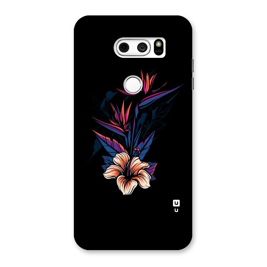 Single Painted Flower Back Case for LG V30