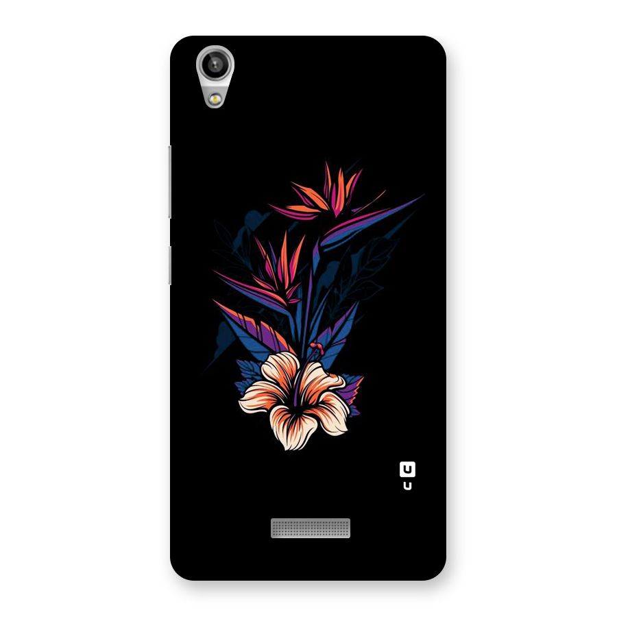 Single Painted Flower Back Case for Lava-Pixel-V1