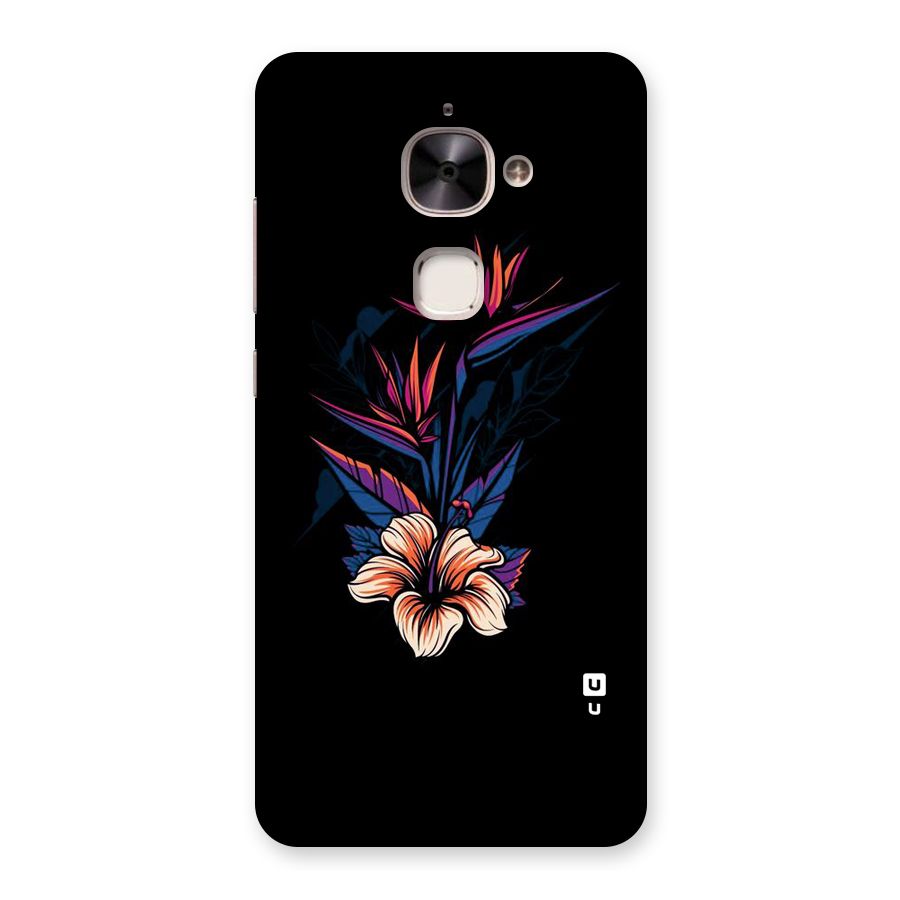 Single Painted Flower Back Case for Le 2