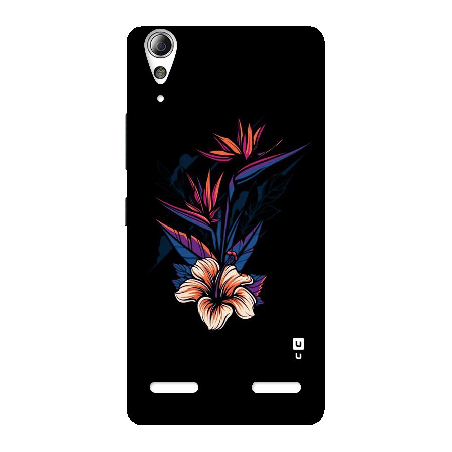 Single Painted Flower Back Case for Lenovo A6000