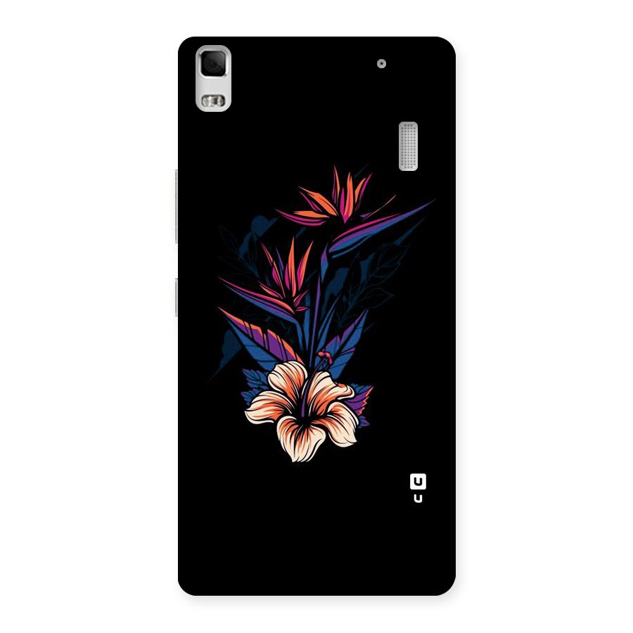 Single Painted Flower Back Case for Lenovo K3 Note