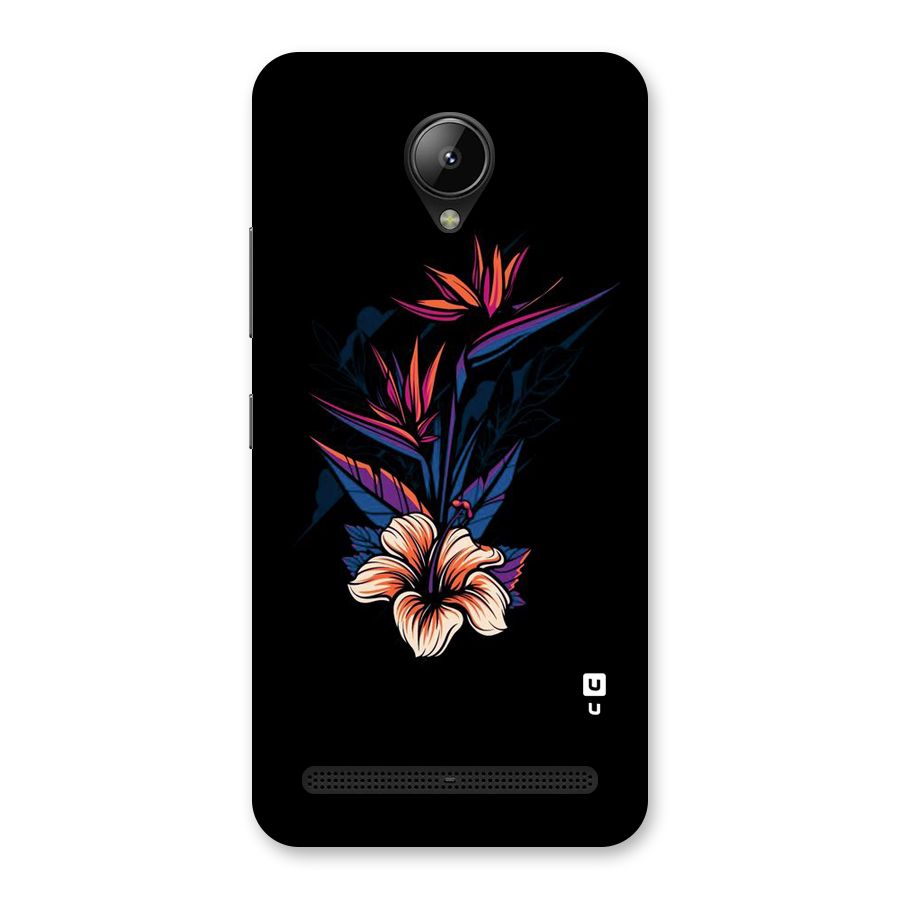Single Painted Flower Back Case for Lenovo C2
