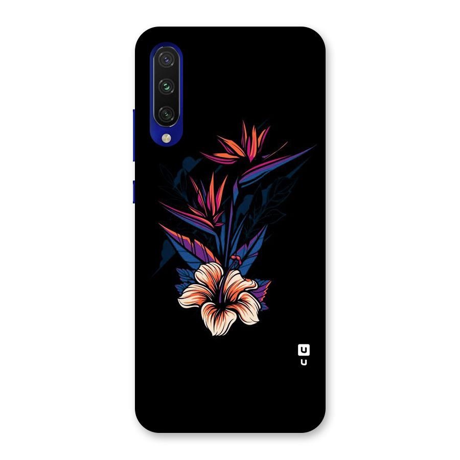 Single Painted Flower Back Case for Mi A3