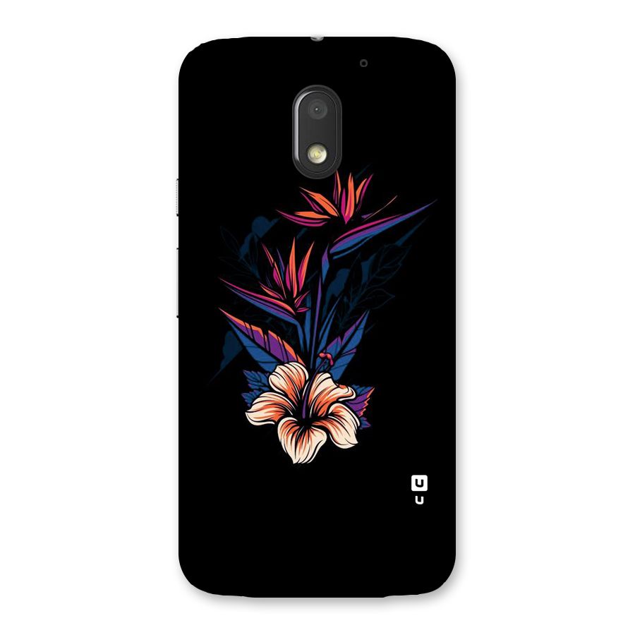 Single Painted Flower Back Case for Moto E3 Power