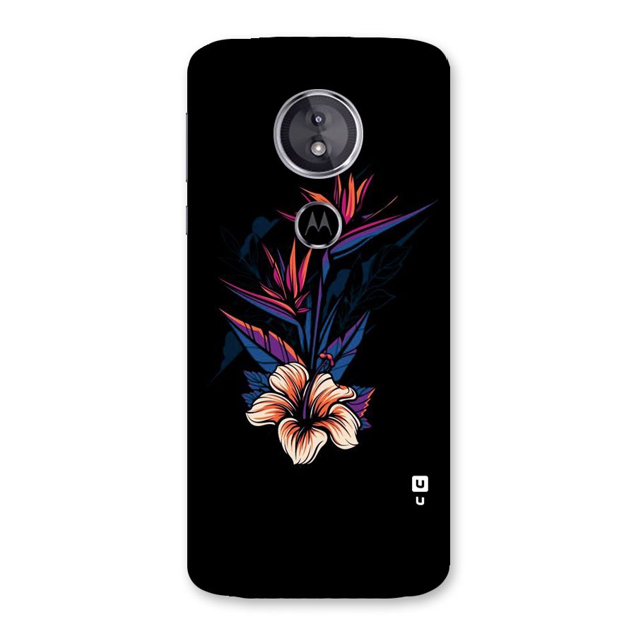 Single Painted Flower Back Case for Moto E5