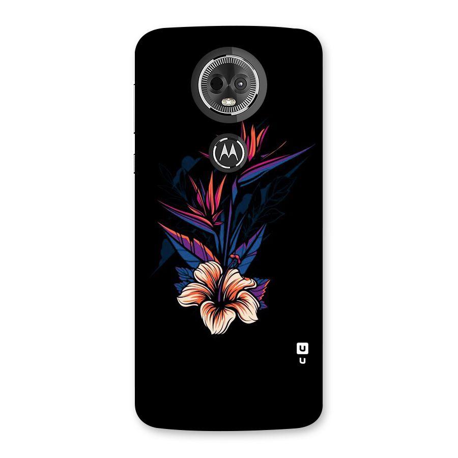 Single Painted Flower Back Case for Moto E5 Plus