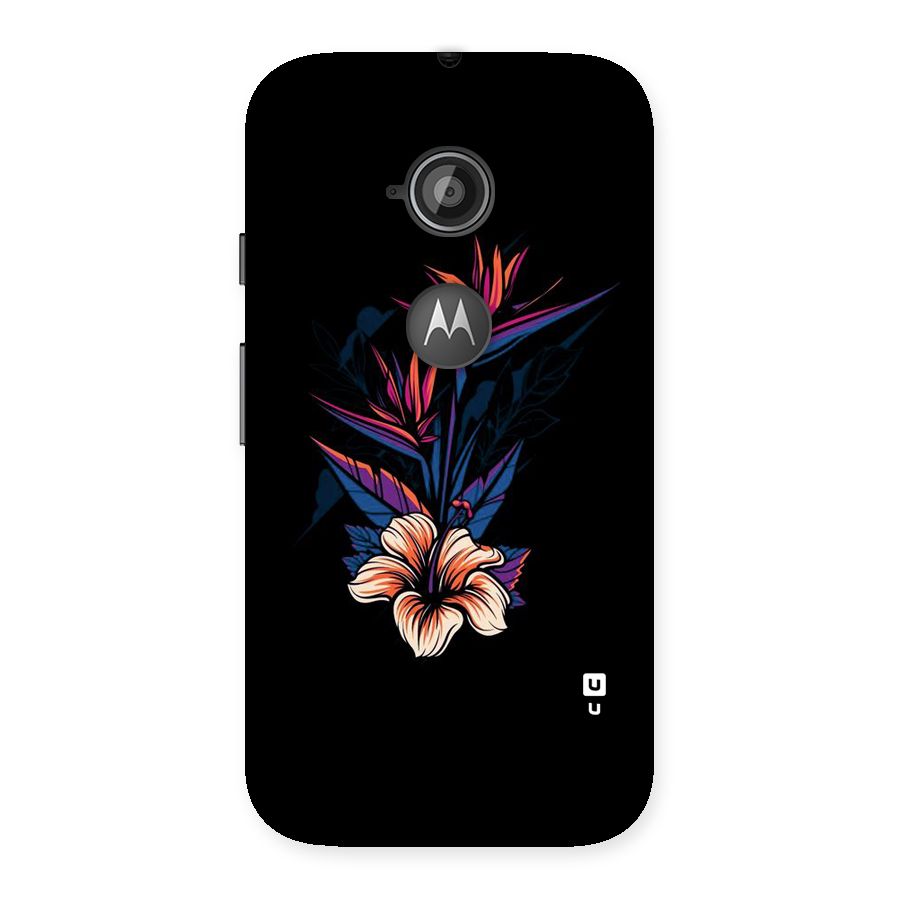 Single Painted Flower Back Case for Moto E 2nd Gen