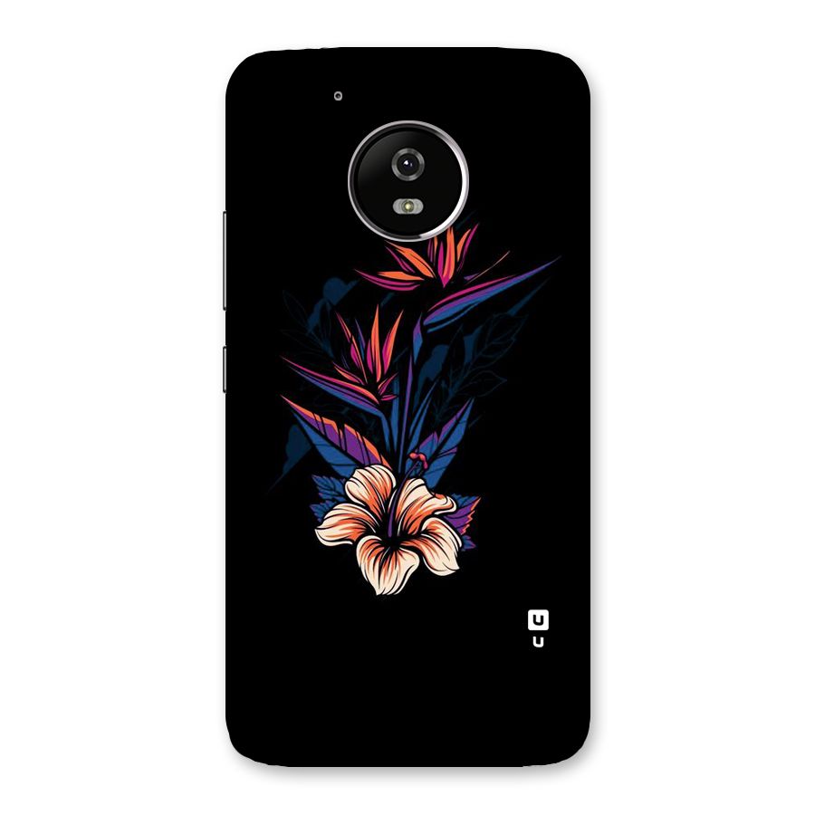 Single Painted Flower Back Case for Moto G5