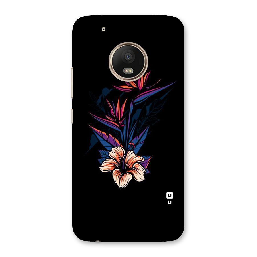 Single Painted Flower Back Case for Moto G5 Plus