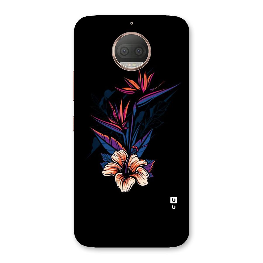 Single Painted Flower Back Case for Moto G5s Plus