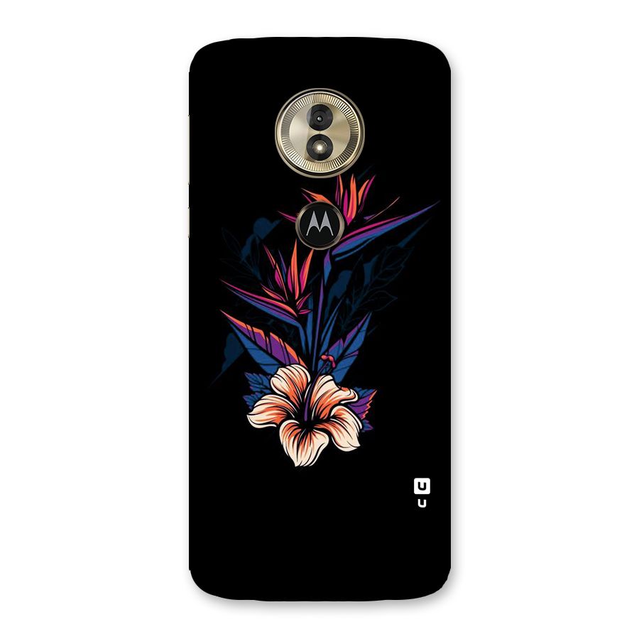 Single Painted Flower Back Case for Moto G6 Play