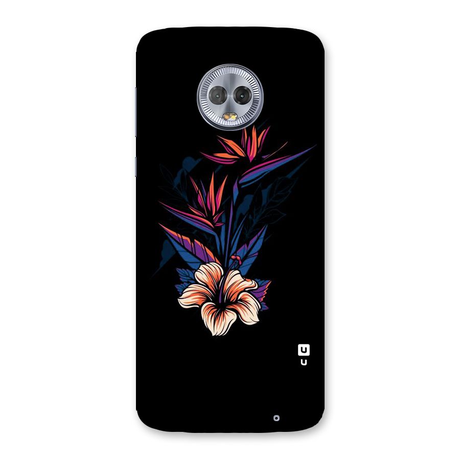 Single Painted Flower Back Case for Moto G6 Plus