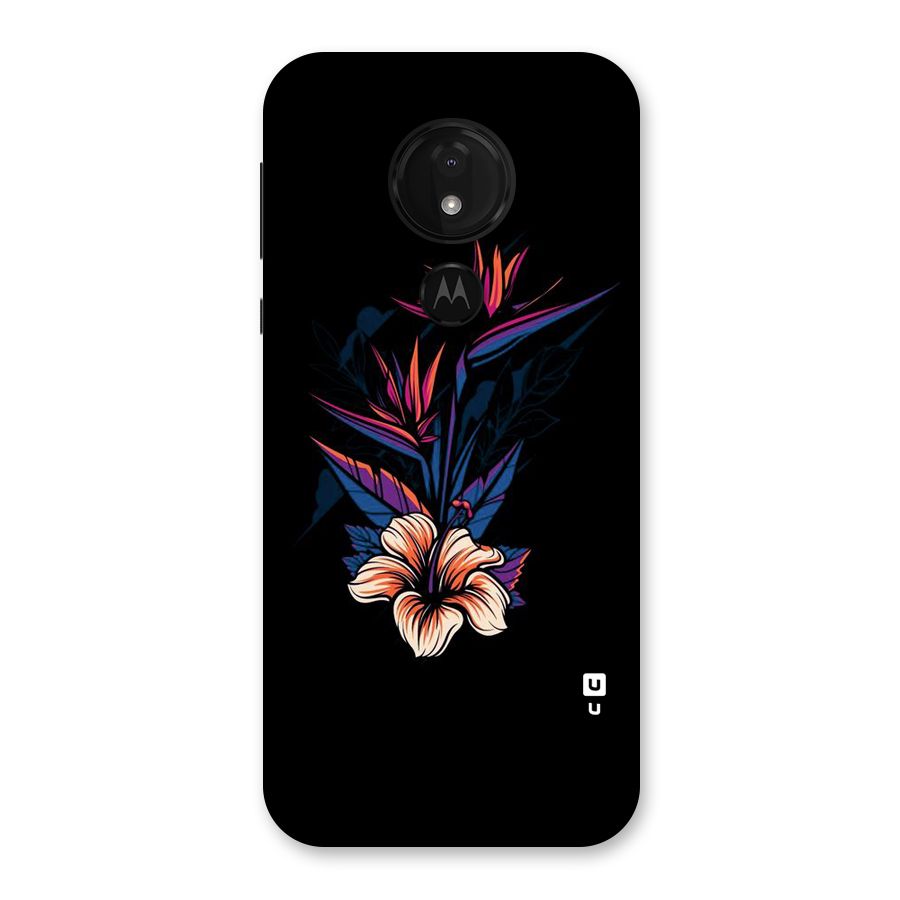 Single Painted Flower Back Case for Moto G7 Power