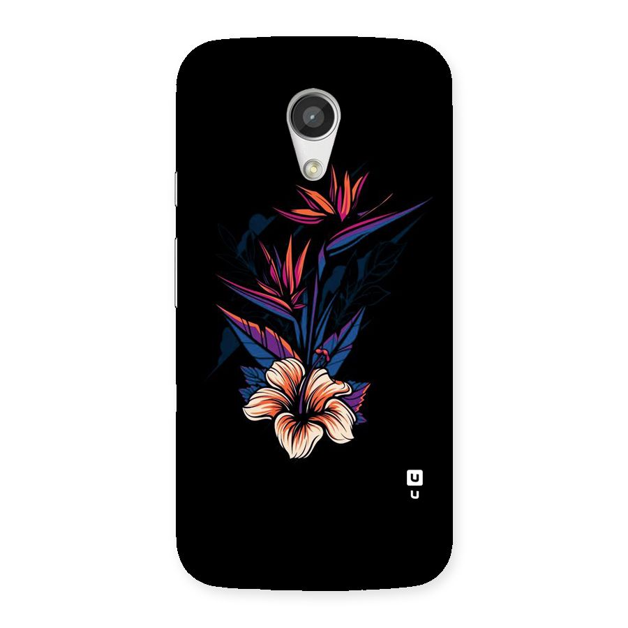 Single Painted Flower Back Case for Moto G 2nd Gen