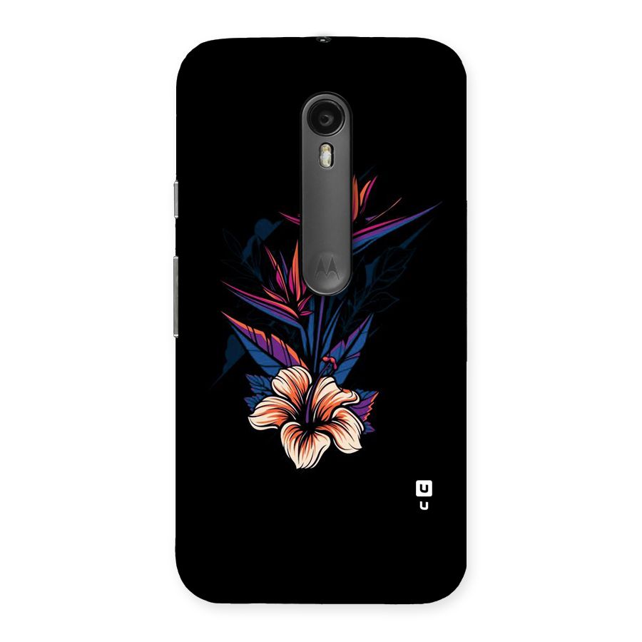 Single Painted Flower Back Case for Moto G Turbo