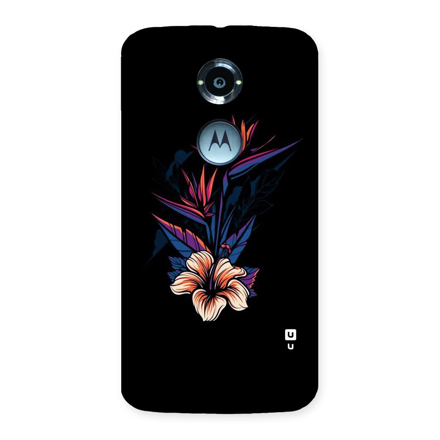 Single Painted Flower Back Case for Moto X 2nd Gen