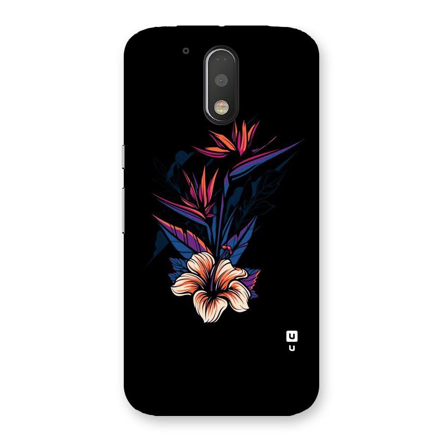 Single Painted Flower Back Case for Motorola Moto G4 Plus