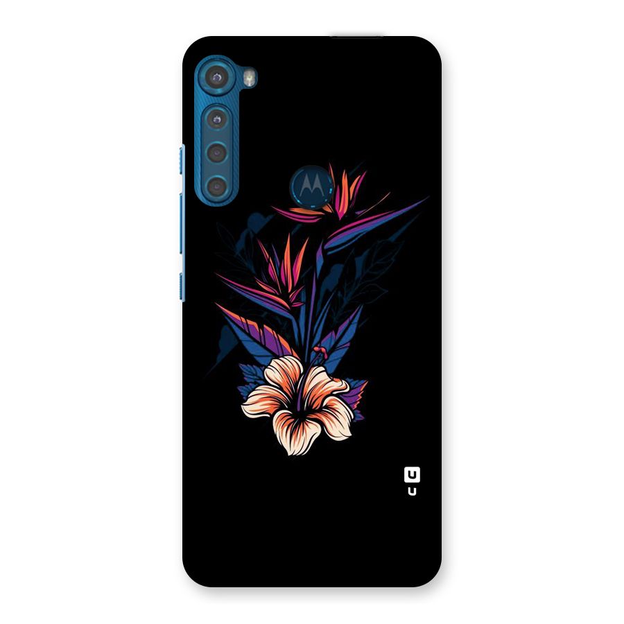 Single Painted Flower Back Case for Motorola One Fusion Plus