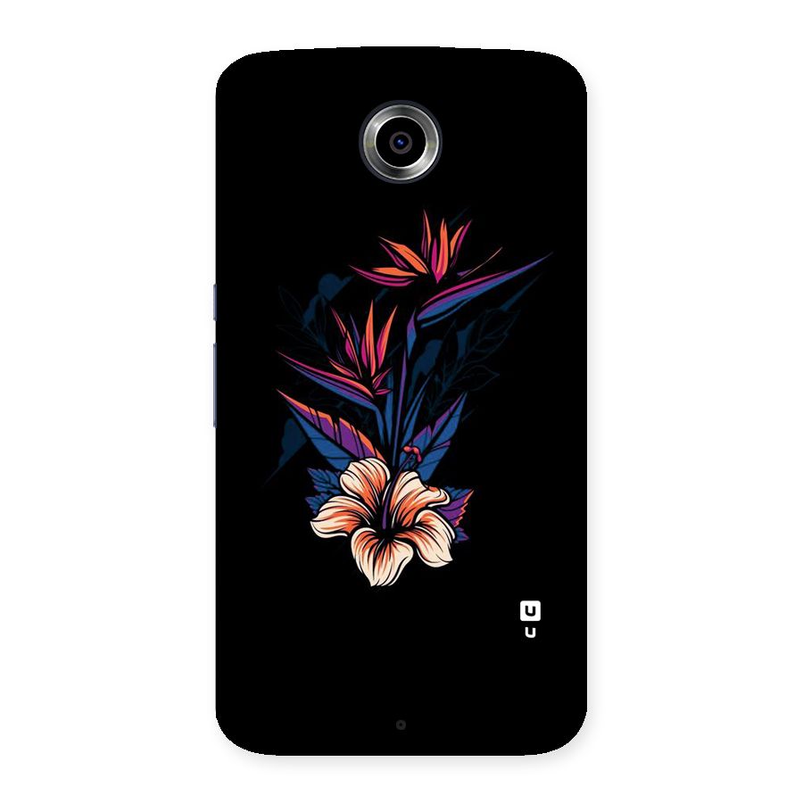 Single Painted Flower Back Case for Nexsus 6