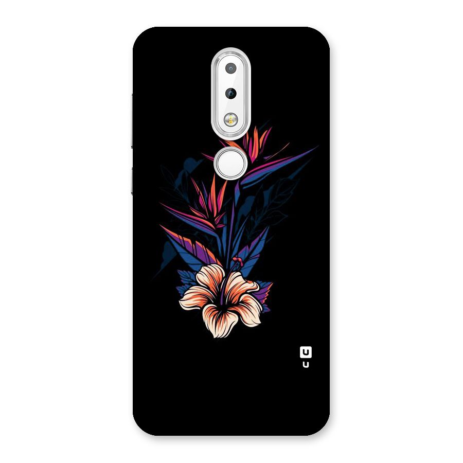 Single Painted Flower Back Case for Nokia 6.1 Plus