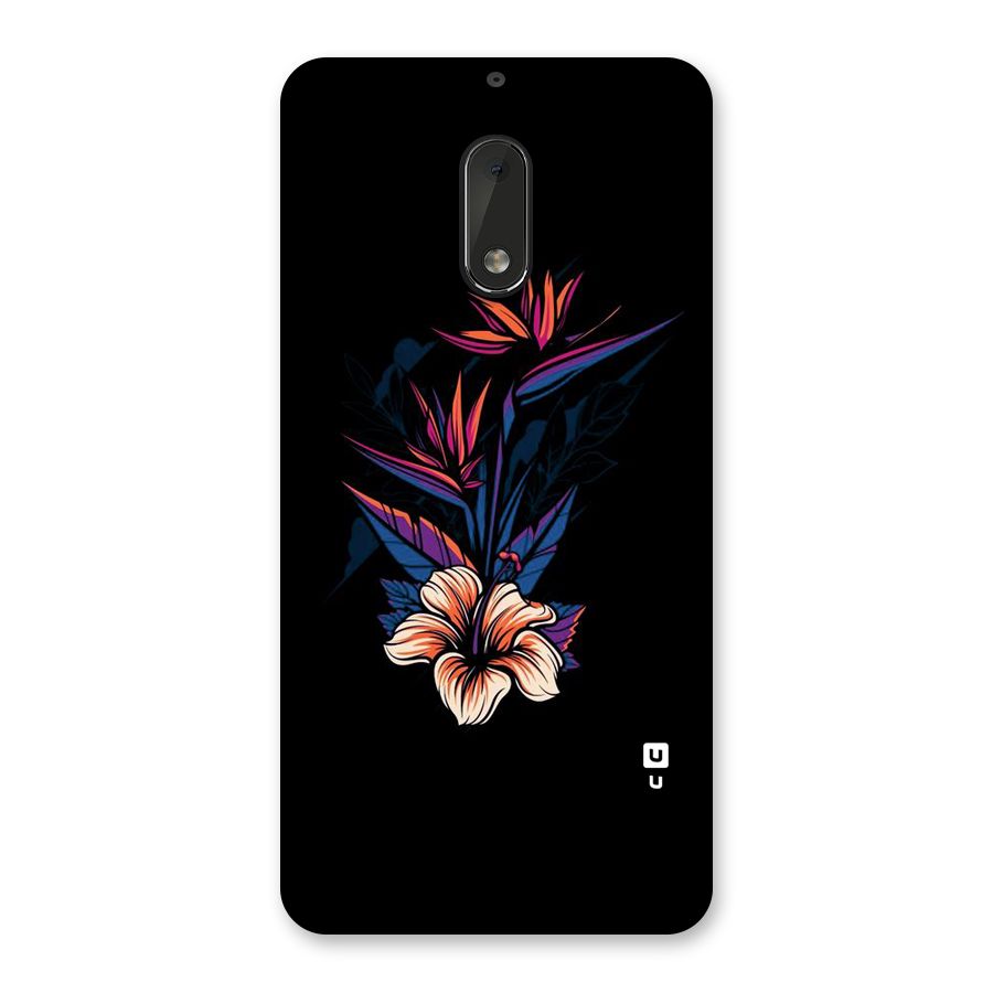 Single Painted Flower Back Case for Nokia 6